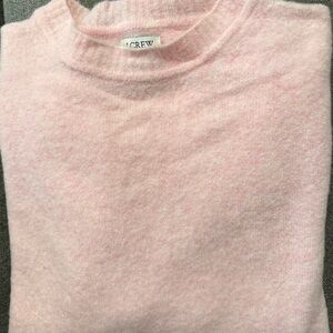 J. Crew Pink Crew Neck Sweater with Soft Texture